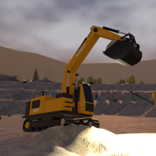 Simulation: Raupenbagger